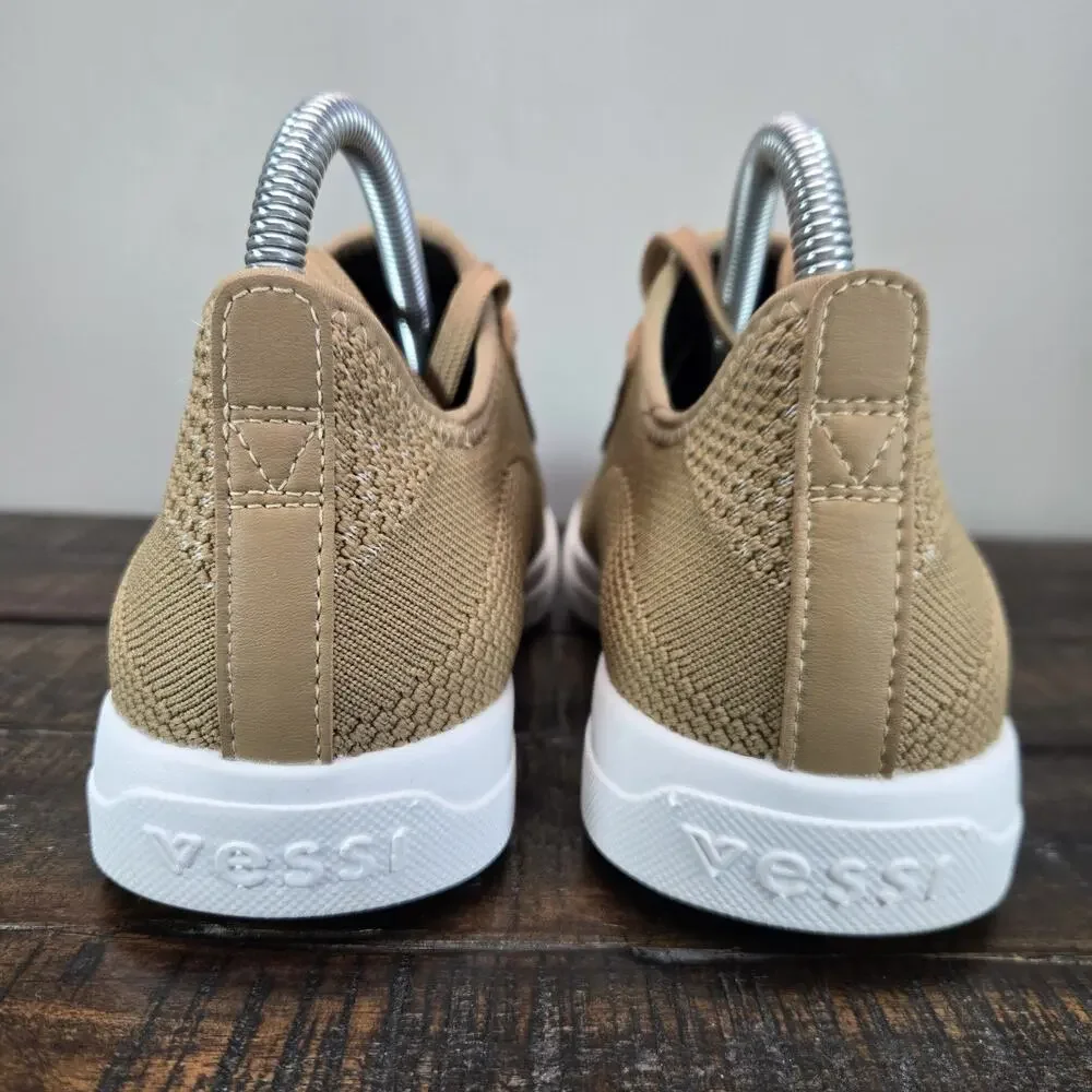 Vessi Weekend 1.5 Sneaker Womens Size 8 Waterproof Shoes Oak Brown White